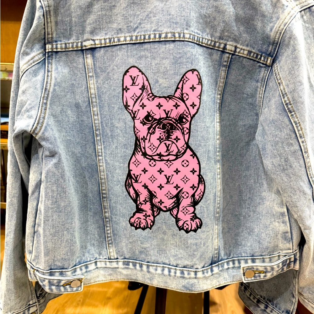 Jean jacket frenchie Louie